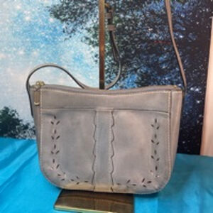 Women's Frye Gray Leather Crossbody Bag VGC